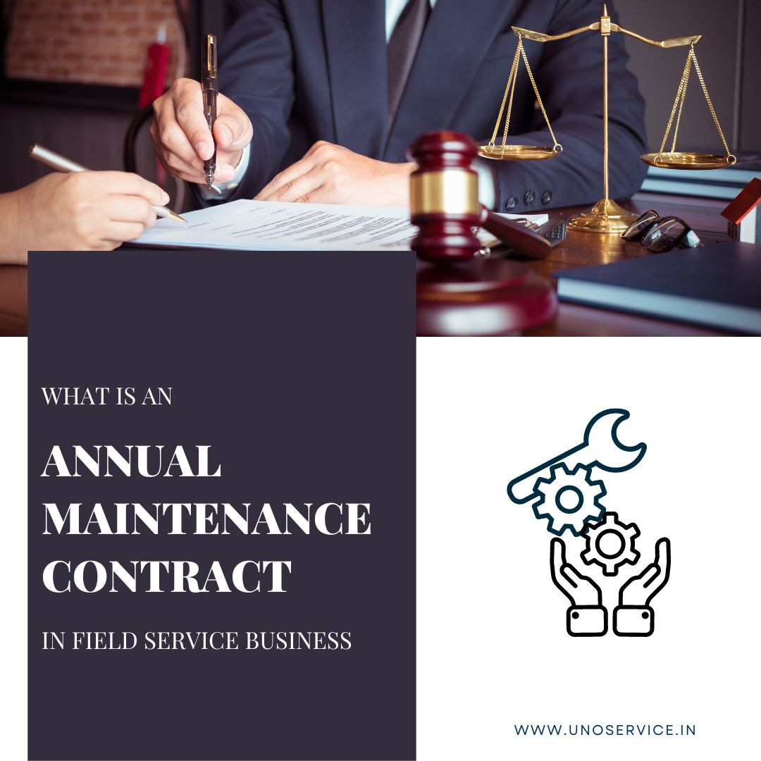 What is an annual maintenance contract in field service business