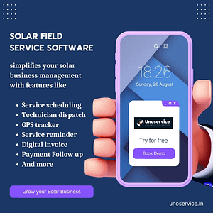 What is solar field service software and its features