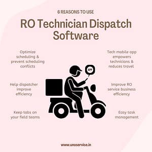 why use water purifier service technician dispatch software